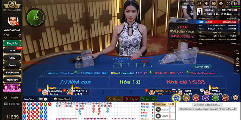 Live trực tiếp với Dealer thật